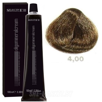 Крем-краска для волос Oligomineral Cream 4.00 каштановый 100мл