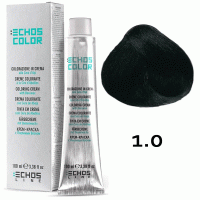 Крем краска на основе пчелиного воска Echos Color 1.0 Интенсивный черный