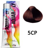 Кремообразный краситель для волос Aquarely 5CP Светло-каштановый шоколадный перец чили, 100мл