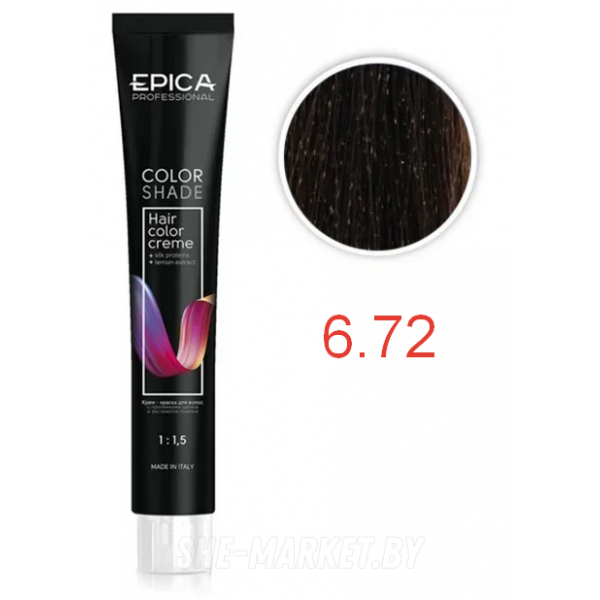 Крем-краска COLORSHADE 6.72 темно-русый шоколадно-перламутровый, 100мл