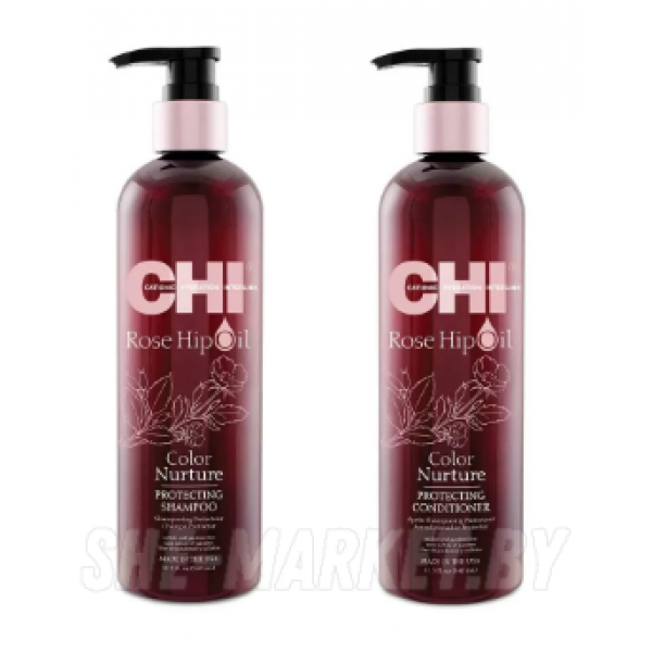 Набор для волос ROSE HIP HIP OIL COLOR: Шампунь, 340мл + Кондиционер, 340мл