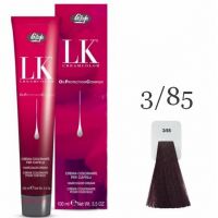 Краска для волос LK OPC Oil Protection Complex 3/85 темно-каштановый фиолетово-красный, 100мл