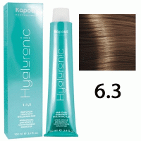 Крем-краска для волос Hyaluronic acid 6.3 Темный блондин золотистый, 100 мл Крем-краска для волос Hyaluronic acid 6.3 Темный блондин золотистый, 100 мл
