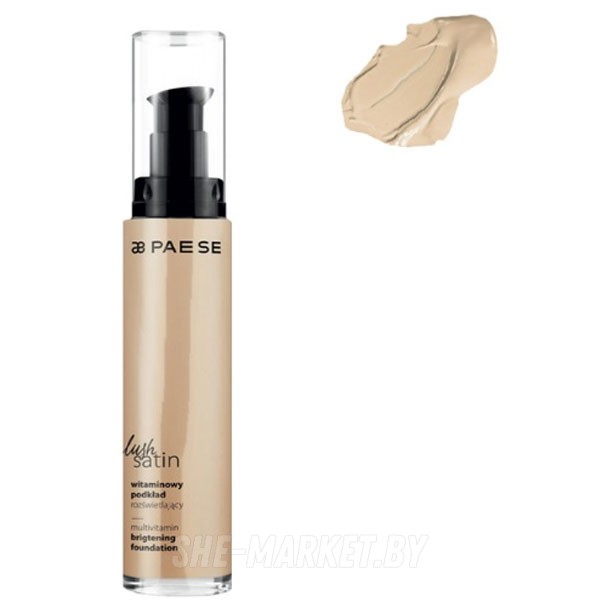 Выравнивающий Тональный крем с экстрактом тропических фруктов Lush Satin Multivitamin brightening foundation ТОН - (фарфоровый) - 30, 30мл