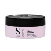 Помада для волос придающая блеск сильной фиксации Glossy Pomad Semi Di Lino Style & Care, 90мл