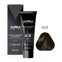 Краска-камуфляж для бороды ALPHA HOMME 4/0, шатен, 40 мл