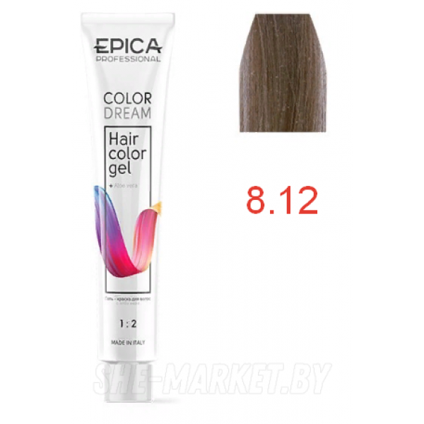 Гель-краска COLORDREAM 8.12 светло-русый перламутровый, 100мл