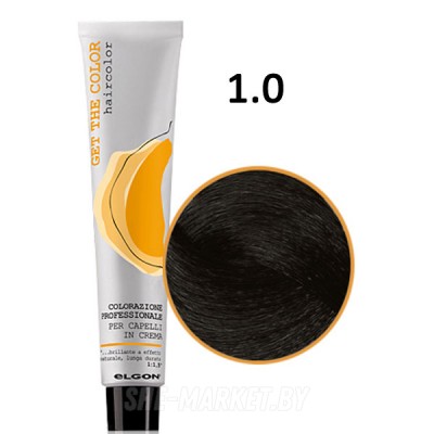 Крем краска для волос Get the Color ТОН 1.0 черный интенсивный натуральный , 100мл