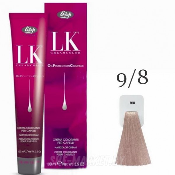 Краска для волос LK OPC Oil Protection Complex 9/8 очень светлый блондин фиолетовый, 100мл