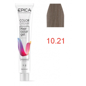 Гель-краска COLORDREAM 10.21 светлый блондин перламутрово-пепельный, 100мл