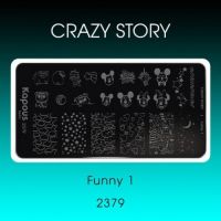 Пластина для стемпинга Crazy story, Funny 1 Пластина для стемпинга Crazy story, Funny 1