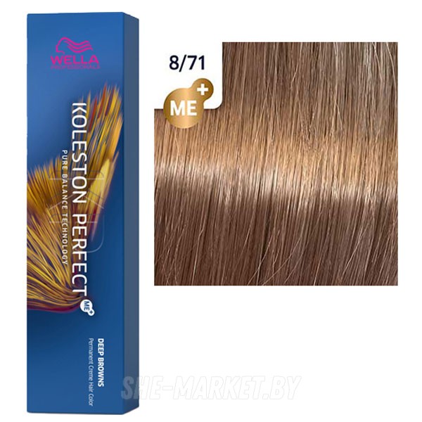 Стойкая крем-краска Koleston Perfect ME+ 8/71 Smoky mink Глубокие коричневые 60мл