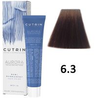 Безаммиачный краситель для волос AURORA 6.3 Demi Permanent Hair Color, 60мл
