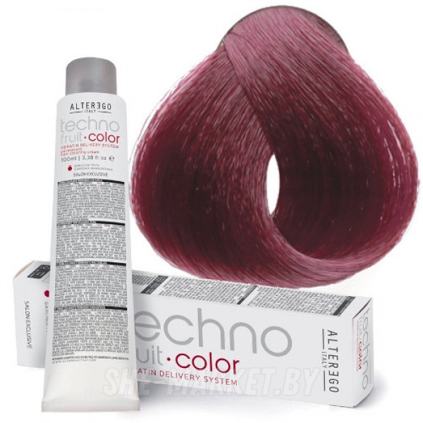 Краска для волос перманенетная Techno Fruit Color 5/626 светло-каштановый красно-фиолетовый интенсив, 100мл