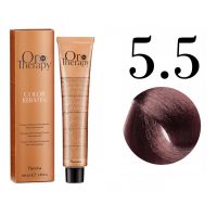 Безаммиачная крем-краска для волос ORO Therapy Color Keratin 5.5, светлый коричневый махагоновый, 100мл