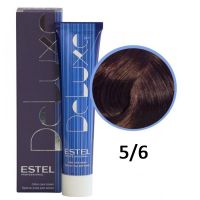 Краска-уход для волос Deluxe 5/6 светлый шатен фиолетовый 60мл