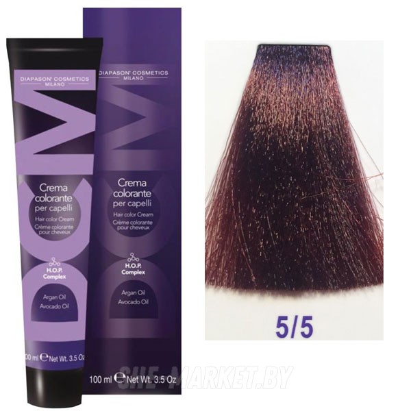 Крем-краска DCM Hair Color Cream HOP Complex 5/5 100мл