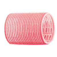 Бигуди-липучки, розовые d 44мм., 12шт/упк