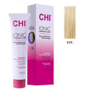 Безаммиачная крем-краска для волос Ionic Permanent Shine Hair Color 11N, 85гр