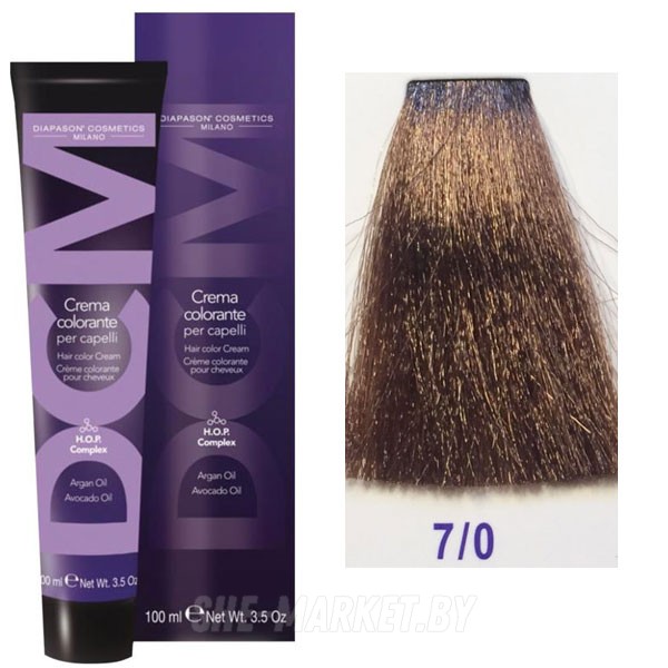 Крем-краска DCM Hair Color Cream HOP Complex 7/0 100мл