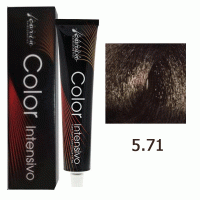 Крем-краска для волос Color Intensivo 5.71 светло-коричневый тёмно-рыжий пепел, 100мл