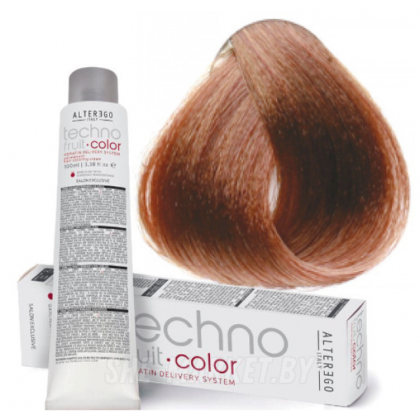Краска для волос перманентная Techno Fruit Color 7/4 медный блондин, 100мл