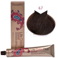 Крем-краска для волос LIFE COLOR PLUS 6,7 светлый коричневый кашемир100мл