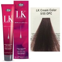 Краска для волос LK OPC Oil Protection Complex  5/55 светло-каштановый красный интенсивный 100мл