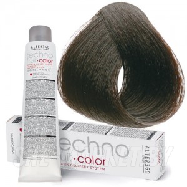 Краска для волос перманентная Techno Fruit Color 4/0 каштановый, 100мл