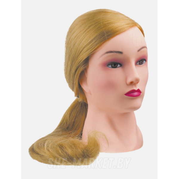 Голова-манекен учебная Блондинка, протеиновые волосы, 50-60см