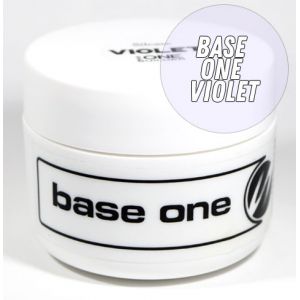 Base one Violet - прозрачный гель с фиолетовым оттенком для наращивания ногтей, 50гр