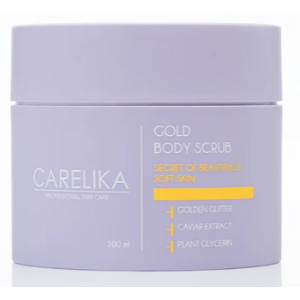 Cкраб для тела с золотыми блестками и экстрактом икры Gold Body Scrub, 200мл