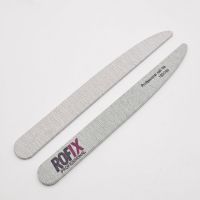 Пилка для ногтей 180/240 грит фигурная серая (деревянная основа, тонкая)