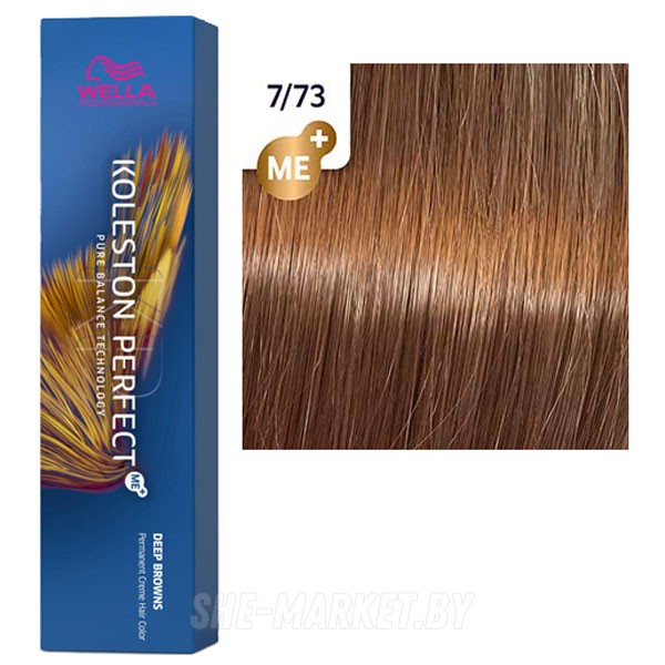 Стойкая крем-краска Koleston Perfect ME+ 7/73 Blonde brown gold Глубокие коричневые 60мл
