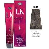 Краска для волос LK OPC Oil Protection Complex 8/82 светлый блондин фиолетово-пепельный, 100мл