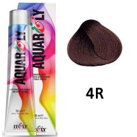 Кремообразный краситель для волос Aquar ly 4R Медный средний шатен, 100мл