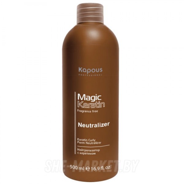 Нейтрализатор для долговременной завивки волос с кератином Magic Keratin, 500мл.