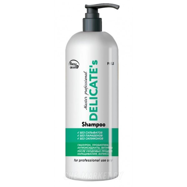 Бессульфатный шампунь для волос DELICATE's, 1 л