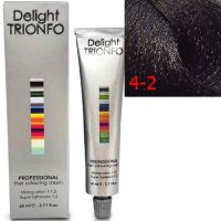 Стойкая крем-краска для волос   Trionfo 4-2 Средний коричневый пепельный 60мл