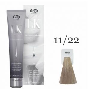 Краска для волос LK OPC Oil Protection Complex 11/22 супер осветляющий интенсивный пепельный блонд, 100мл
