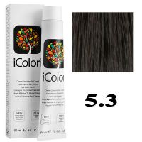 Крем-краска для волос iColori ТОН - 5.3 золотистый светло-коричневый, 90мл