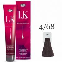 Краска для волос LK OPC Oil Protection Complex 4/68 каштановый медно-фиолетовый, 100мл