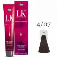 Краска для волос LK OPC Oil Protection Complex 4/07 каштановый натуральный бежевый, 100мл