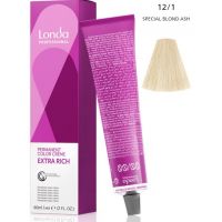 Стойкая крем-краска LondaColor 12/1 специальный блонд пепельный 60мл Стойкая крем-краска LondaColor 12/1 специальный блонд пепельный 60мл