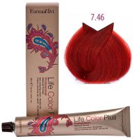 Крем-краска для волос LIFE COLOR PLUS 7,46/7CR медно-красный блондин 100мл