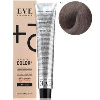 Стойкая крем-краска для волос EVE Experience 7.1 блондн пепельный, 100 мл