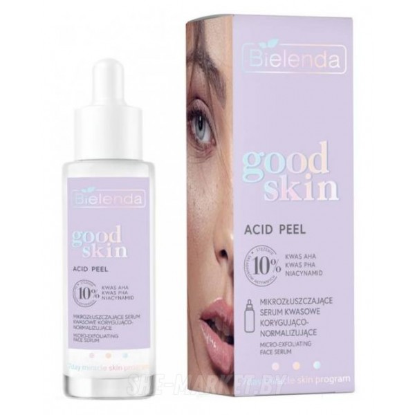 Сыворотка для лица микроотшелушивающая корректирующая с AHA + PHA GOOD SKIN ACID PEEL, 30г