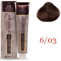 Крем краска для волос Colorianne Prestige ТОН - 6/03 Теплый натуральный темный блондин, 100мл Крем краска для волос Colorianne Prestige ТОН - 6/03 Теплый натуральный темный блондин, 100мл