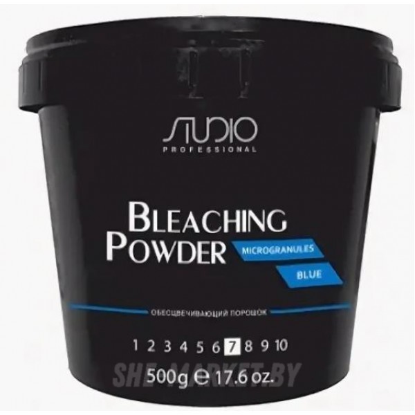 Обесцвечивающий порошок для волос Studio Microgranules Blue, 500гр