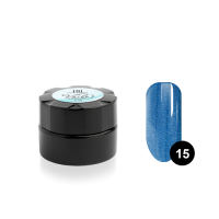Гель-краска для тонких линий Voile №15 паутинка синий металлик , 6 мл.